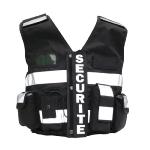 Gilet de scurit haute visibilit  THOR noir