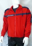 BLOUSON POLAIRE SECURITE INCENDIE ROUGE BANDE BLEUE