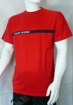 T-SHIRT INCENDIE<br> ROUGE BANDE BLEUE