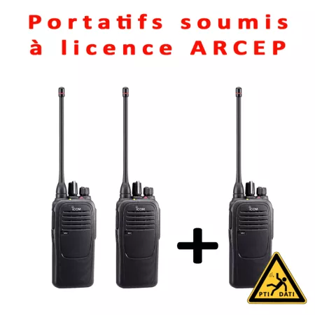 Pack 3 portatifs dont 1 équipé PTI | Aquiserv