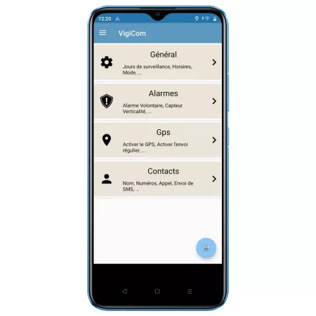 Mobile GSM d'Urgence PTI/DATI Aquiserv