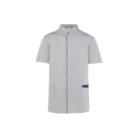 Blouse polycoton + boutons-pression homme