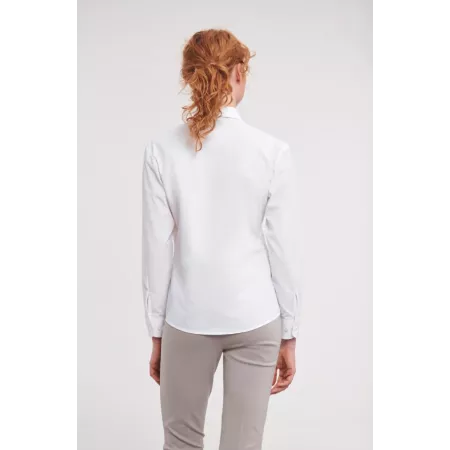 RU934F - Chemise femme popeline polycoton manches longues
