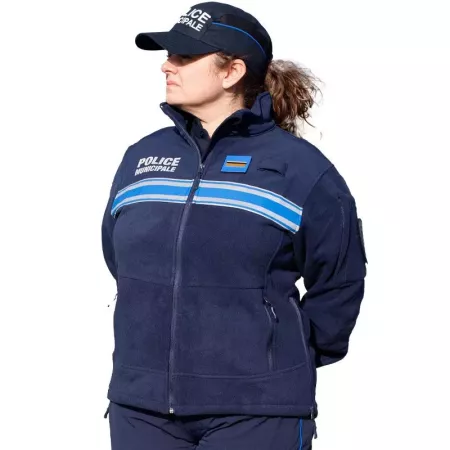 Veste blouson PM polaire bi-matière mixte