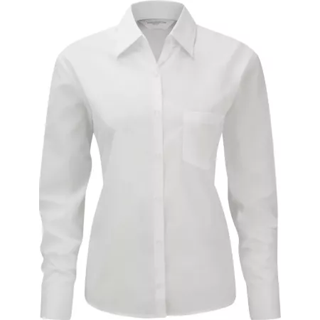 RU934F - Chemise femme popeline polycoton manches longues