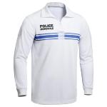 Polo blanc manches longues<br>Police Municipale
