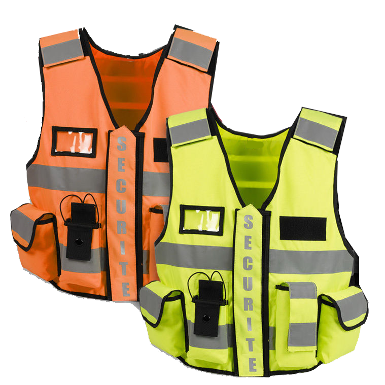 Gilet de scurit haute visibilit THOR jaune ou orange