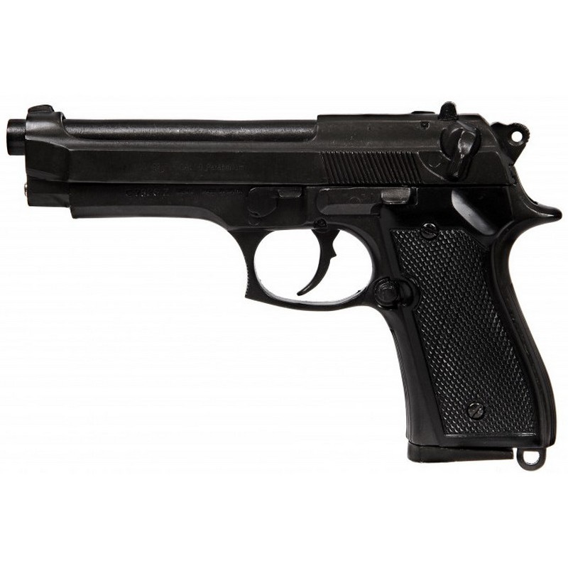 Réplique métal du pistolet BERETTA 92 - 9mm. - Noir