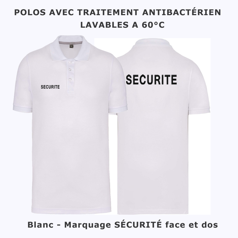 Polo SECURITE Blanc 