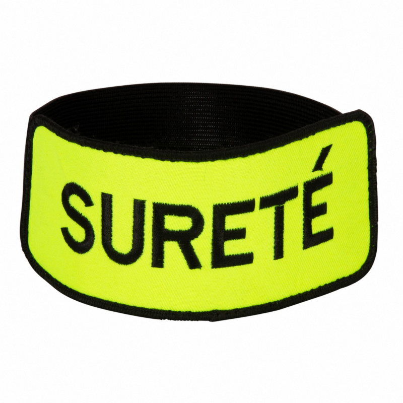 Brassard SURET jaune velcro